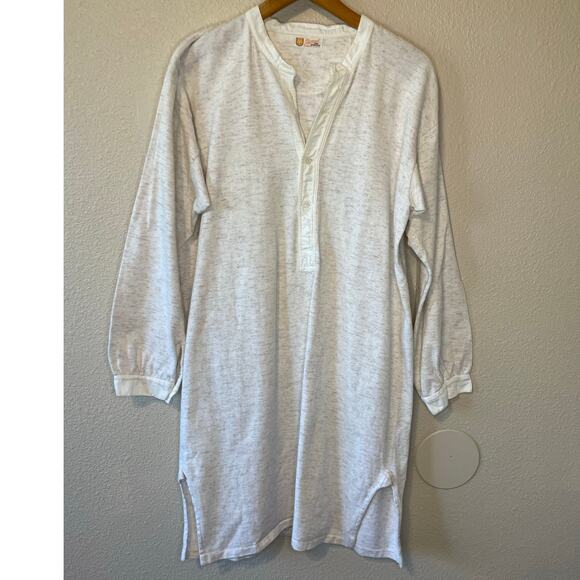 other Dresses & Skirts - Normal Hejb Gewaschen Minimalist Cozy Cream Long Sleeve Half Button Tunic Large